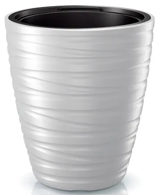 Produktbild von Blumentopf MAZE Kunststoff Ø 37,5 cm H 41,9 cm weiß inkl. Pflanzeinsatz