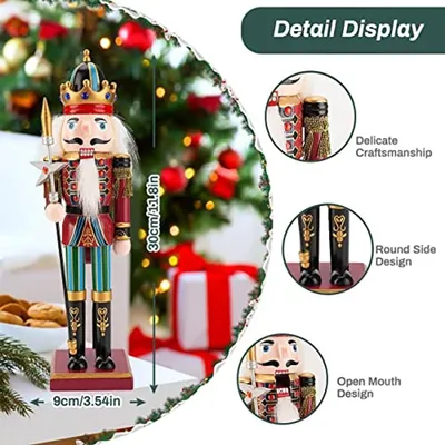 2 Stück - 30 cm - Traditionelle Weihnachtsdekoration
