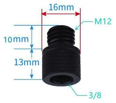 Immagine prodotto di Adattatore da filettatura femmina da 3/8" a filettatura maschio M12