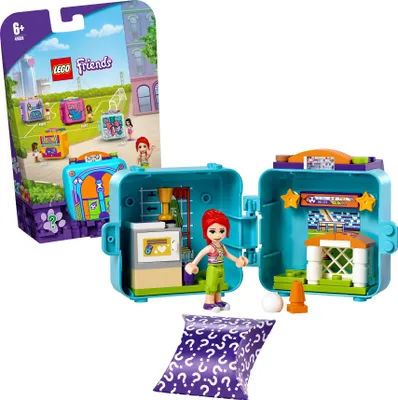Produktbild von LEGO 41669 Friends Mias Fußball-Würfel, Kinderspielzeug, Spielzeug ab 6 Jahre mit Mini Puppe, Geschenk für Mädchen und Jungen