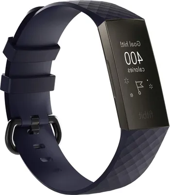 Produktbild von Strap-it Fitbit Charge 4 Armband Silikon (Dunkelblau) - Große: S/M