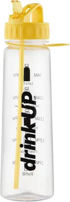 Produktbild von Famanu Wasserflasche mit Strohhalm - ideal für Sport und Alltag