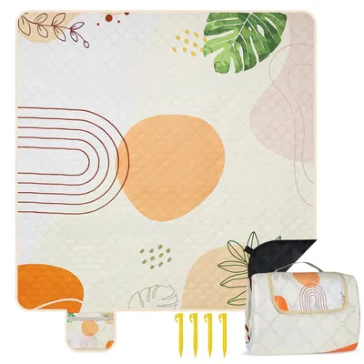 Obrázok produktu pre Omgoods – Vodotesná pikniková deka, 200 x 200 cm, vhodná na von