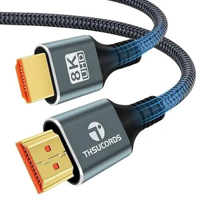 Zdjęcie produktu dla Kabel HDMI 2.1 8K 60HZ 4K 120HZ pleciony 0 5M do PS5