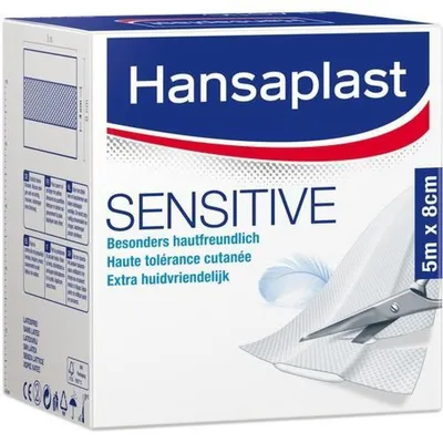 Obrázek produktu pro Hansaplast Sensitive sádra - 5 metrů - 5 m x 8 cm | balení (1 m)