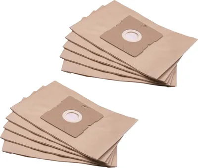 Produktbild von vhbw 10x Staubbeutel kompatibel mit Kärcher TSC555, TSC550, TSC 555, TSC 550 Staubsauger - 24cm x 16cm braun