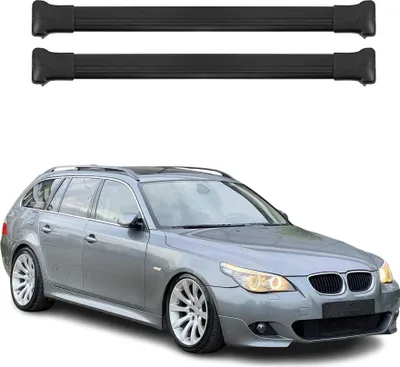 Image de Barres de Toit Transversales pour BMW Séries 5 E61 Touring 2003-2010 ABE