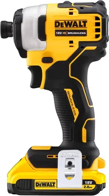 Obrázek produktu pro DeWALT DCF809D2T, Rázový šroubovák, Rukojeť pistole, 1/4", Černá, Žlutá, 3200 ot/min, 190 Nm