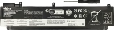 Produktbild von vhbw Akku kompatibel mit Lenovo ThinkPad T470s, T460s-34CD, T460s-3UCD, T460s-32CD, T460s-33CD Notebook (1000 mAh, 11,25 V, Li-Polymer)