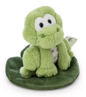 Produktbild von Kuscheltier Frosch Fridolin Frog auf Blatt NICI GREEN