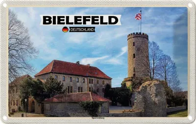 Produktbild von vianmo Blechschild 20x30 cm Berlin Hauptstadt Sparrenburg Bildmotiv Reisemotiv Abenteuer Reisen Urlaub