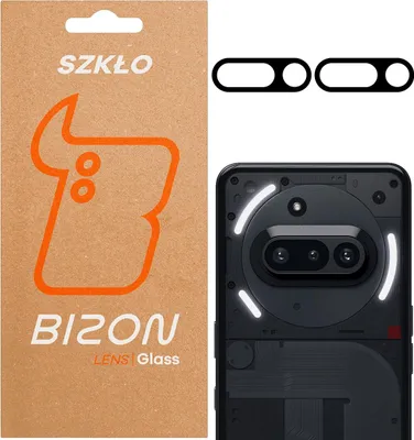 Produktbild von Gehärtetes Glas für die Kamera für Nothing Phone (3a), Bizon Glass Silk Lens, 2 Stück