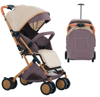 Produktbild von Faltbarer Kinderwagen mit Mückennetz und Schultergurt