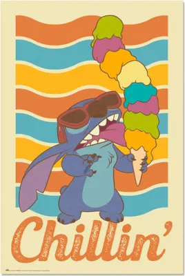 Obrázek produktu pro Stitch Plakát Disney Chillin' 61 x 91,5 cm