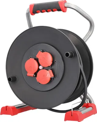 Produktbild von BACHMANN Profi-Kabeltrommel 3xCEE7/3 H07RN-F 3G1,5mm² 25,0m CEE7/7