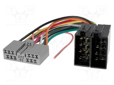 Immagine prodotto di 1 connettore radio, connettore ISO, pin: 17. Connettore per autoradio originale