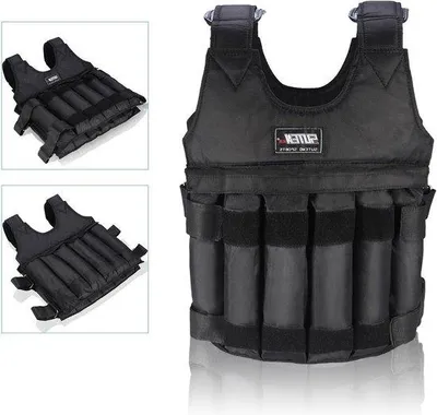 Obrázek produktu pro Nastavitelná vesta pro běžecký trénink, 20 kg, ocel/písek