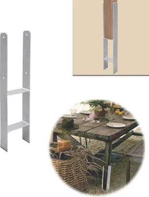 Obrázek produktu pro VINGO H-kotva 91 mm, podpěra sloupku, kotva sloupku, žárově pozinkovaná, pro sloupky 9 x 9 cm, přístřešky pro auta, domky na kůlech.