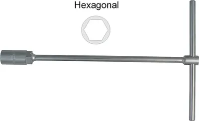 Obrázok produktu pre Zednícky nástrčný kľúč "T" s rukoväťou 10 mm.