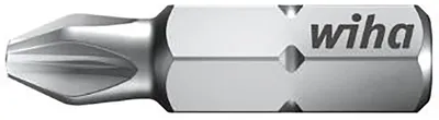 Produktbild von Wiha Bit Standard 25 mm Pozidriv (PZ2) 3 Stück 1/4 zoll in Box - 10 Stück