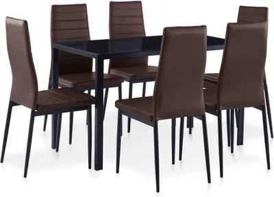 Produktbild von 7-tlg. Essgruppe Braun