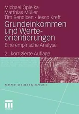 Produktbild von Grundeinkommen und Werteorientierungen