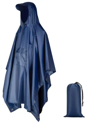 Immagine prodotto di Poncho impermeabile per adulti – Poncho riutilizzabile con cappuccio