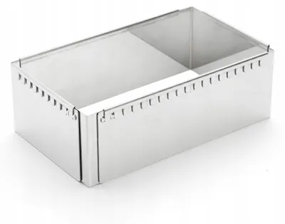 Imagen del producto de Marco para pastelería de acero inoxidable De Buyer, dimensiones: 21-40 cm, cuadrado.