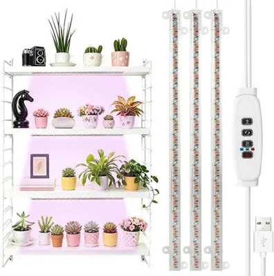 Productafbeelding van LED-plantengroeilampen, 2 groeikoppen, volledig spectrum