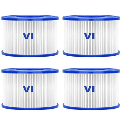 Produktbild von Poolfilter, Filter VI für Pool, Filterkartuschen, 4x Ersatz Filterkartuschen, für Bestway Miami, Monaco Lay-Z-Spa, Vegas, Palm Springs