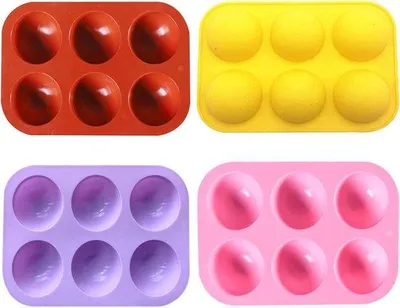 Produktbild von Silikon-Backform Halbkugel 6-Loch Schokoladen-Mousse-Set