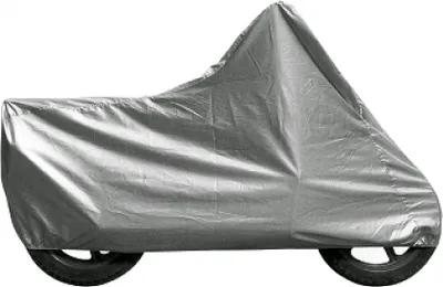 Zdjęcie produktu dla Pokrowiec ochronny OPM XL, szary, wymiary 246x105x127 cm, z pasami, przeznaczony do motocykla Yamaha XVS 1300, rocznik 2007-2014