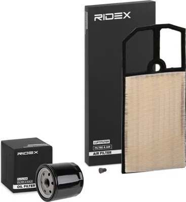 Produktbild von RIDEX Filterset Inspektionspaket Filtersatz für VW Golf IV Schrägheck (1J1) Golf V Schrägheck (1K1) Polo Schrägheck (6R1, 6C1) GOLF PLUS (5M1, 521)