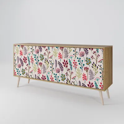 Immagine prodotto di Spacerebels cassettiera a 3 ante - credenza cassettiera - credenza alta - mobile armadio - soggiorno camera da letto - 57,5×164,5×42 (HxLxP)