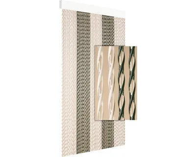 Obrázek produktu pro Závěs do dveří Adia zelený/bílý 90x210 cm