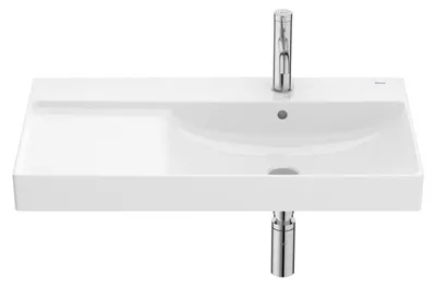Imagen del producto de Mueble de lavabo Roca Ona, 80 x 46 cm, asimétrico con lavabo a la derecha