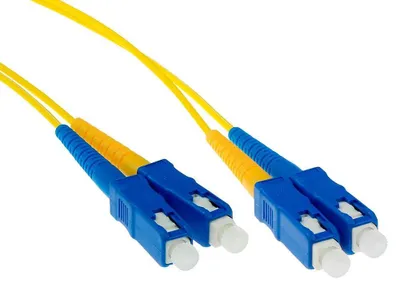 Produktbild von ACT 1.5 meter LSZH Singlemode 9/125 OS2 fiber patch cable duplex with SC connectors