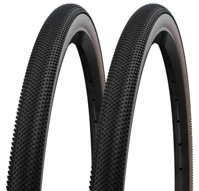Produktbild von 2x Schwalbe G-One Allround 35-622 schwarz/bronze Faltreifen RaceGuard 28x1.35