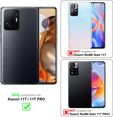 Produktbild von Cadorabo Schutzhülle für Xiaomi 11T / 11T PRO Hülle in Grün Handyhülle Case Cover TPU Etui