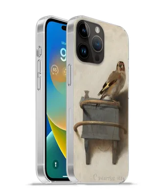 Produktbild von MuchoWow® Handyhülle Schutzhülle Hülle für Apple iPhone 14 Pro Max Stieglitz - Alter Meister - Carel Fabritius Silikon Softcase Handy Hülle - Hardcover