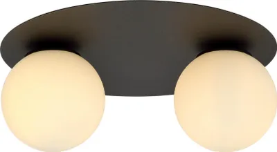 Immagine prodotto di Lampada da soffitto Emibig 2xE14 40W SOLAR 2 NERO/OPAL 1127/2