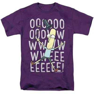 Immagine prodotto di Maglietta unisex "Oowweeeee" di Rick and Morty, in cotone, taglia 3XL (viola), modello TV37719, adatta sia per uomo che per donna