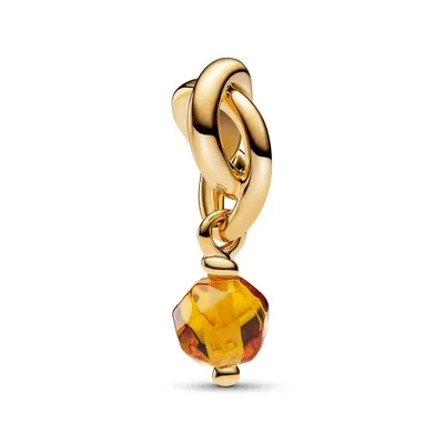 Produktbild von November Charm-Anhänger vergoldet von PANDORA Moments