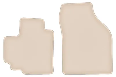 Image de Tapis avant en moquette pour Suzuki Celerio 2014- (à hayon) – 2 pièces, beiges, sur mesure – Wielganizator FORTUNA