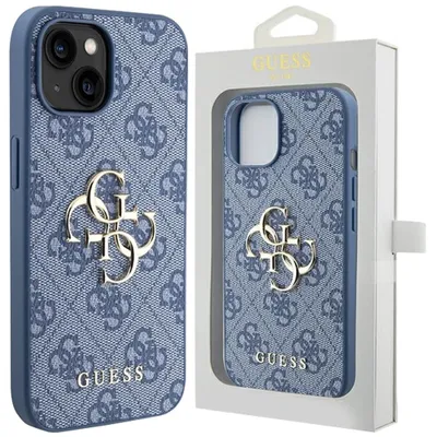 Obrázek produktu pro Pouzdro Guess 4G S Velkým Kovovým Logem Pro Iphone 15 / 14 / 13 - Modré