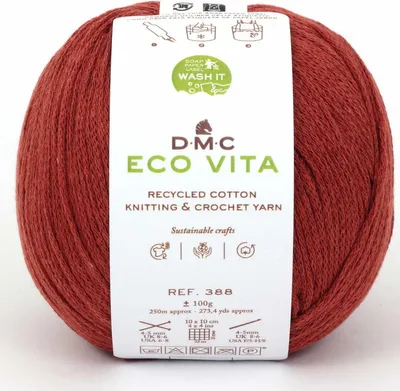 Produktbild von DMC Eco Vita – Garn aus 80 % recycelter Baumwolle & 20 % recycelten Fasern, 388, (Farbe 5)
