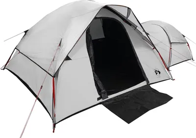 Produktbild von vidaXL Campingzelt 5 Personen Weiß Verdunkelungsstoff Wasserdicht