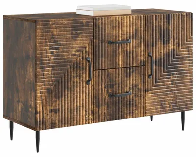 Zdjęcie produktu dla Bufet Dąb wędzony 89 x 34,5 x 60 cm Drewno inżynieryjne
