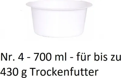 Produktbild von Napf Futternapf Fressnapf für Trockenfutterspender Futterautomat Tiere 700ml 10333