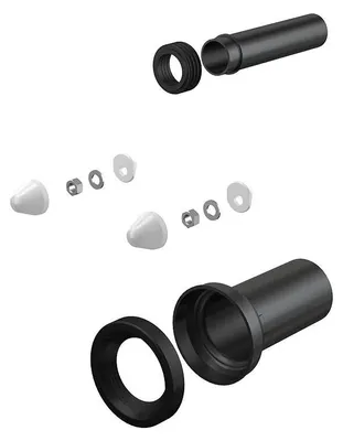 Produktbild von Alcadrain Anschlussset für Wand-WC, DN 90, Länge 200 mm , PP, weiß
